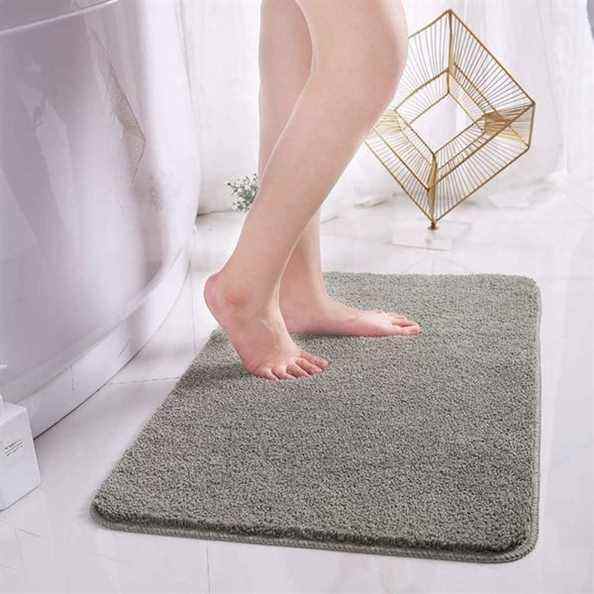 Tapis de bain doux Shaggy Gwane