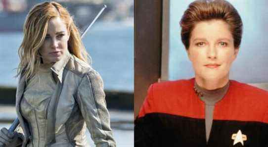 left: Sara Lance, right: Kathryn Janeway