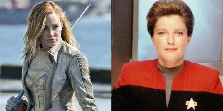 left: Sara Lance, right: Kathryn Janeway