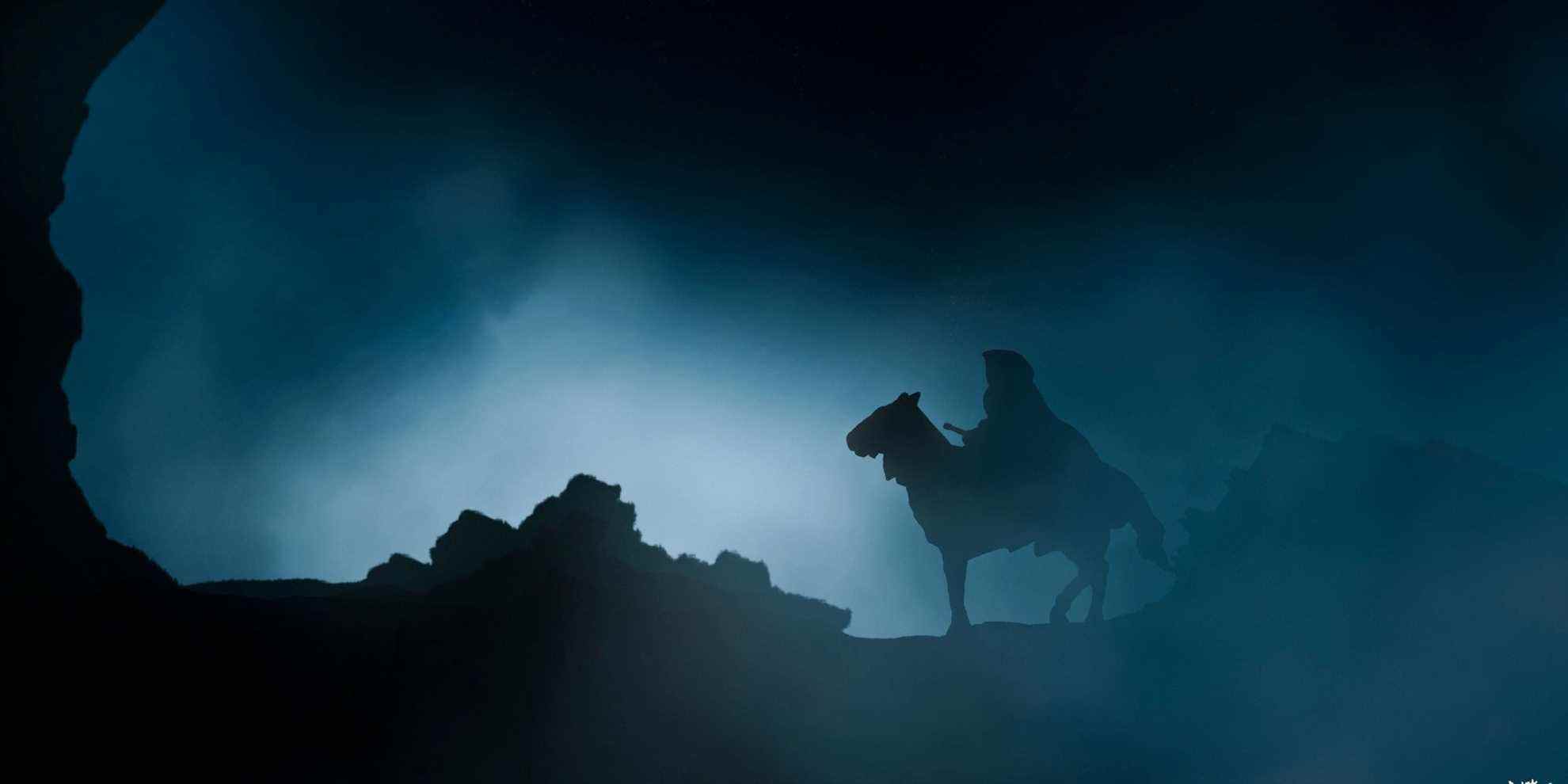 Le Seigneur des Anneaux Nazgul à cheval