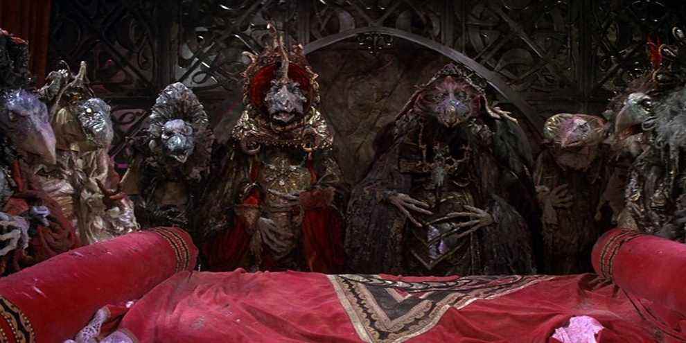 Le groupe Dark Crystal 1982 de Skeksis