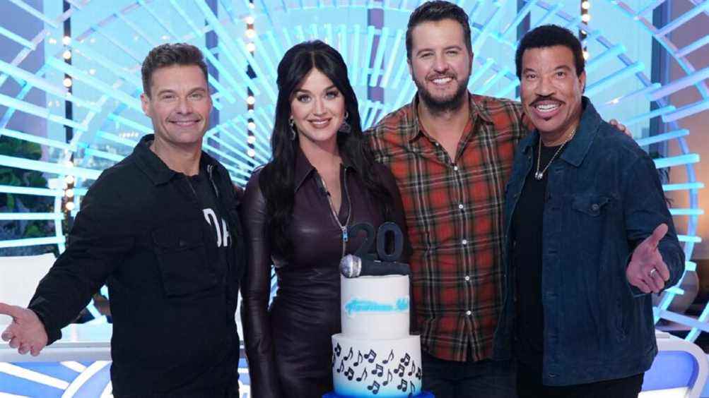 American Idol Ryan Seacrest, Katy Perry, Luke Bryan et Lionel Richie Saison 20