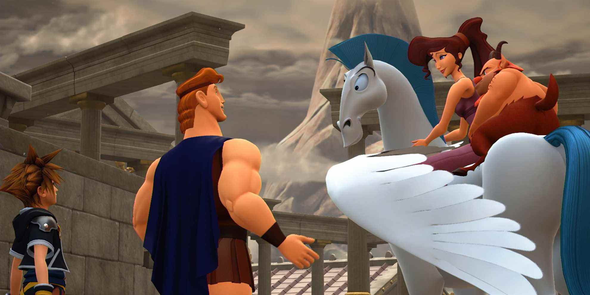 Sora rencontre Hercule et ses amis