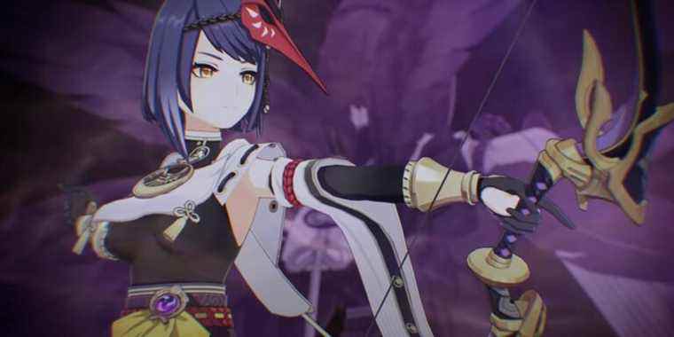 Genshin Impact's Kujou Sara in her first trailer reveal