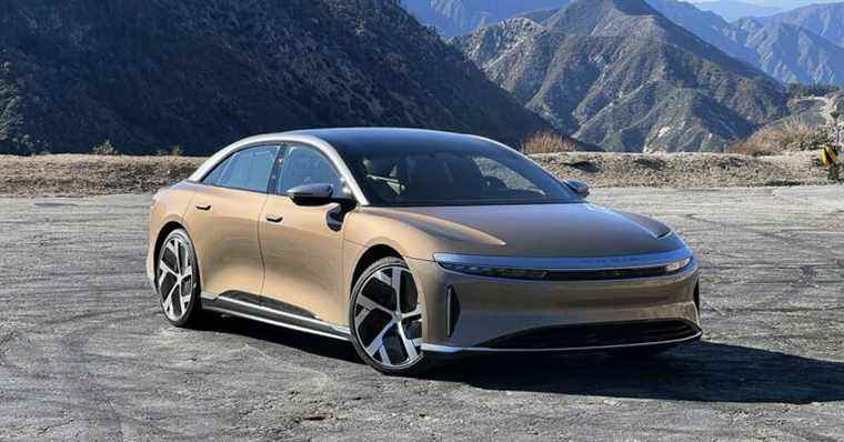 2022 Lucid Air rappelé pour un problème de suspension qui pourrait déclencher une défaillance des freins