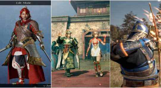 Dynasty Warriors 9 Empires - A joined image of three screenshots.