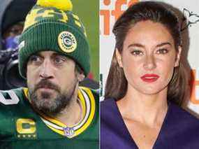 Aaron Rodgers et Shailene Woodley.