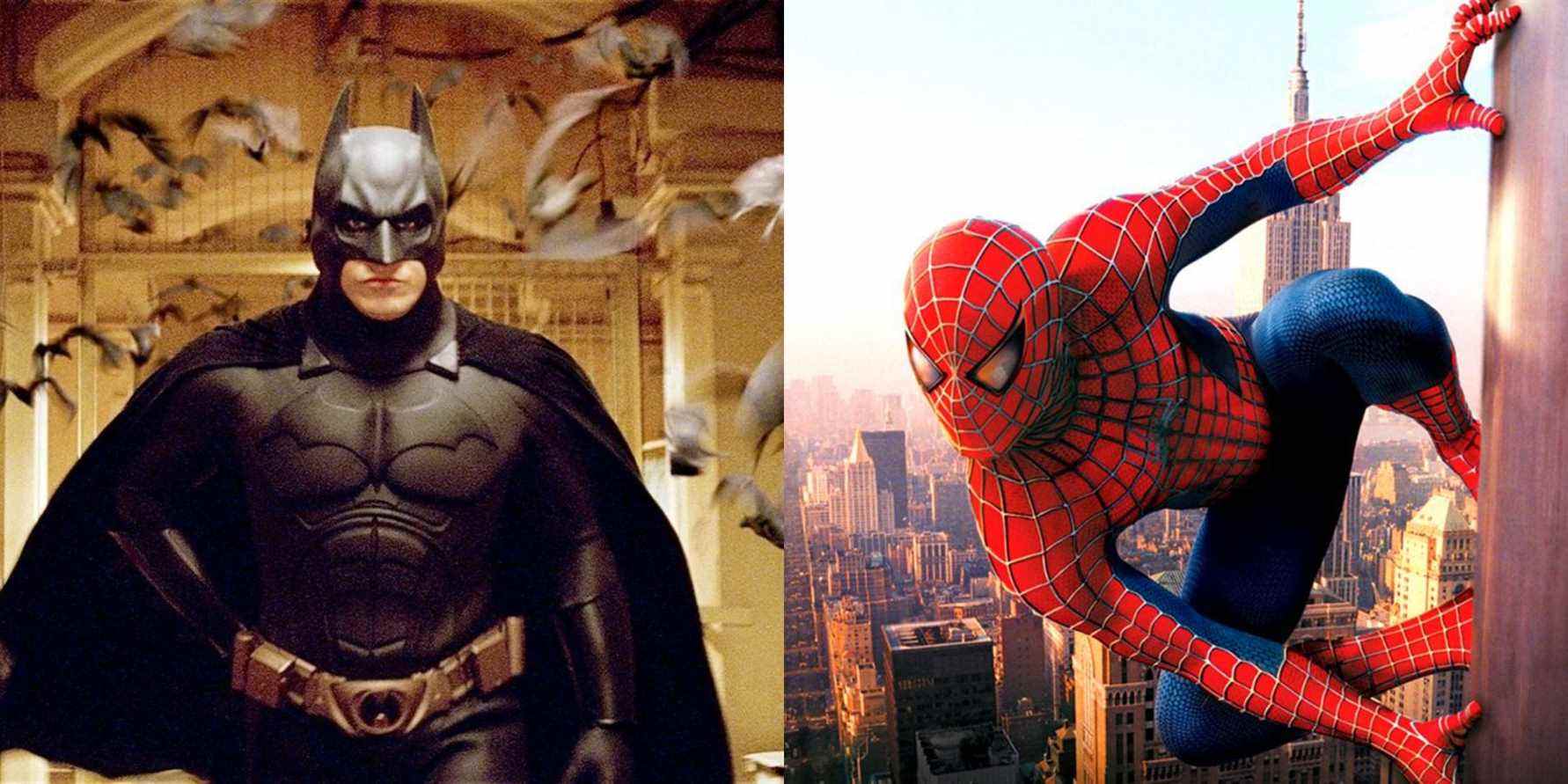 batman begins and spider-man 2002