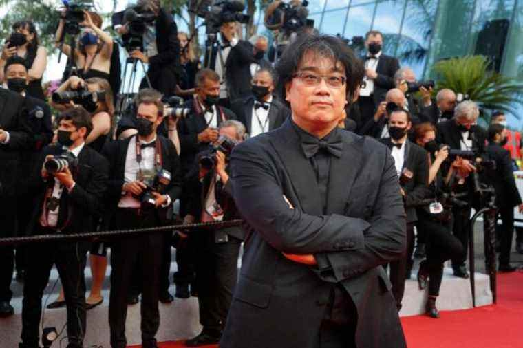 Photo by: John Rasimus/STAR MAX/IPx 2021 7/7/21 Bong Joon-Ho at the opening premiere of 'Annette' during the 74th Cannes Film Festival held at the Palais des Festivals in Cannes, France. Photo by John Rasimus.