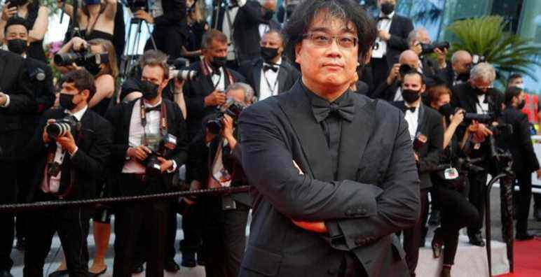 Photo by: John Rasimus/STAR MAX/IPx 2021 7/7/21 Bong Joon-Ho at the opening premiere of 'Annette' during the 74th Cannes Film Festival held at the Palais des Festivals in Cannes, France. Photo by John Rasimus.