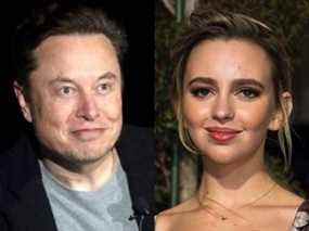 Elon Musk, à gauche, et Natasha Bassett.