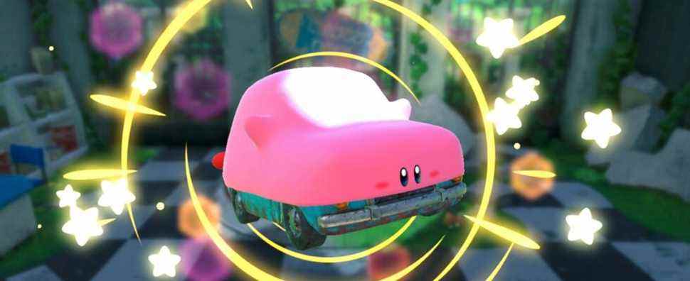 Car Kirby Races dans la vidéo des fans de Mario Kart