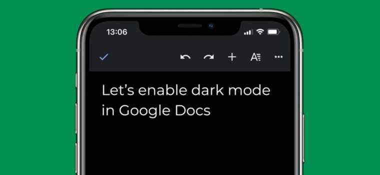 Comment activer le mode sombre dans Google Docs