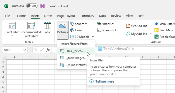 Comment insérer une image dans Excel Desktop et Excel Online