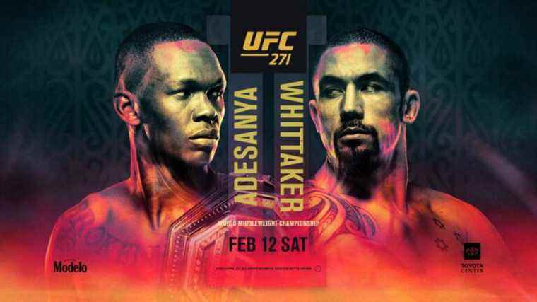 Diffusion en direct de l’UFC 271 PPV: comment regarder Adesanya contre Whittaker 2 en ligne