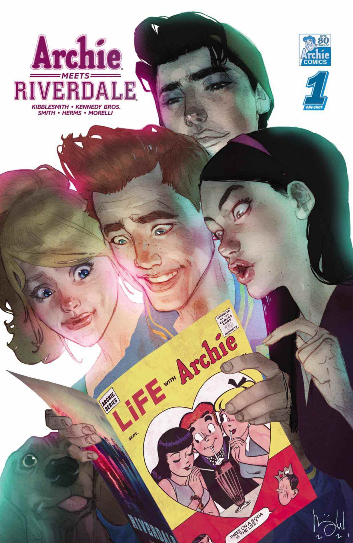 Couverture de la variante Archie Meets Riverdale #1 par Ben Caldwell