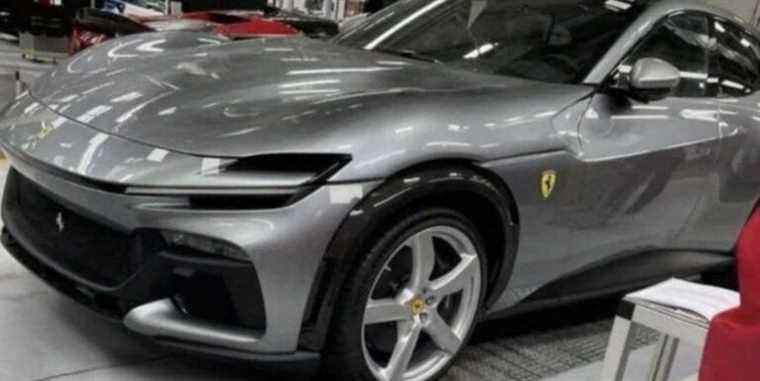 Ferrari Purosangue Fuite d’images montrant le style du Super SUV