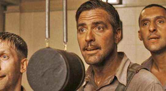 George Clooney révèle la note qu'il a reçue de Joel Coen qui l'a totalement aidé à traverser son premier O Brother, Where Art Thou?  Scène