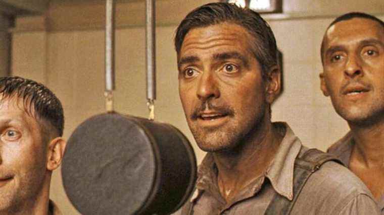  George Clooney révèle la note qu'il a reçue de Joel Coen qui l'a totalement aidé à traverser son premier O Brother, Where Art Thou?  Scène
