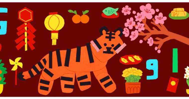 Google Doodle accueille le Nouvel An lunaire 2022 : l’année du tigre