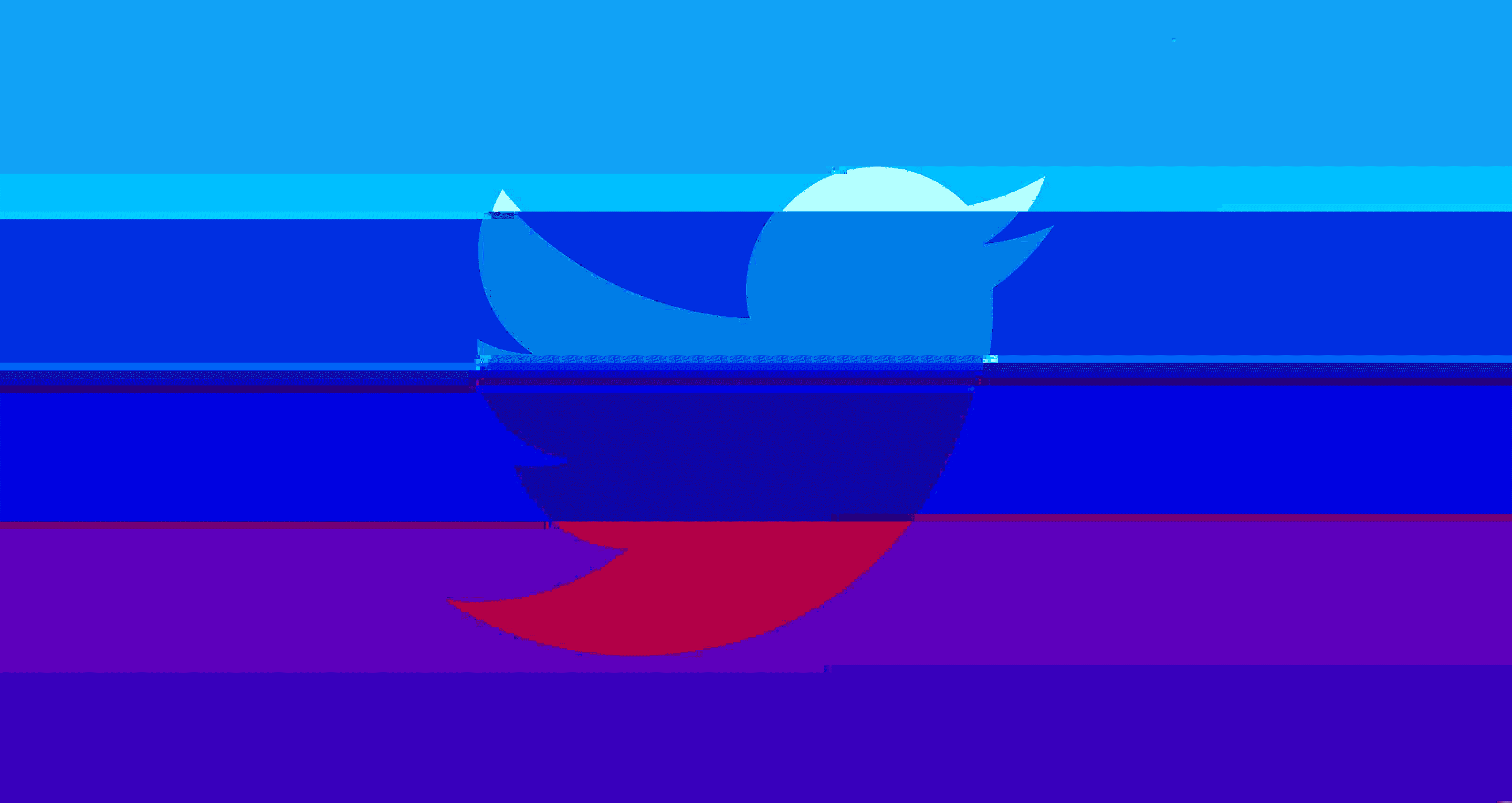 logo twitter déformé