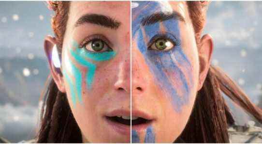 HFW Face Paint Close Up Middle Split Image