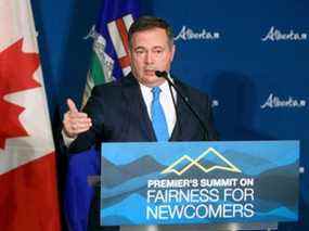 Jason Kenney, premier ministre de l'Alberta.  Photo de Brendan Miller/Postmedia