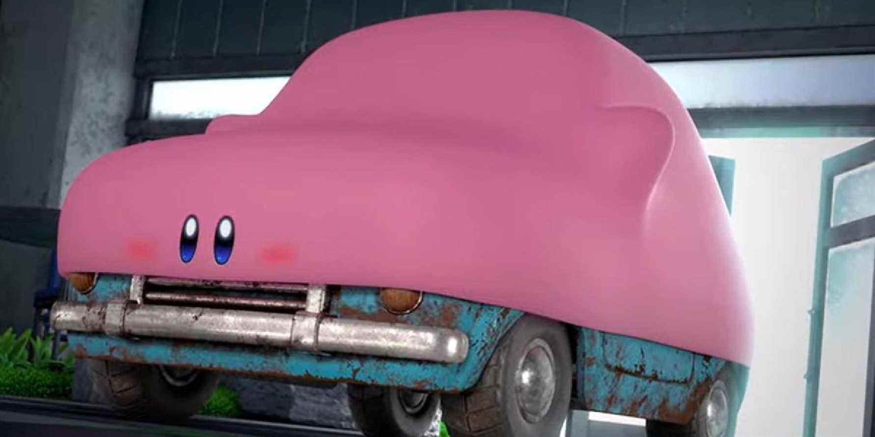 kirby et la terre oubliée bouchée mode voiture