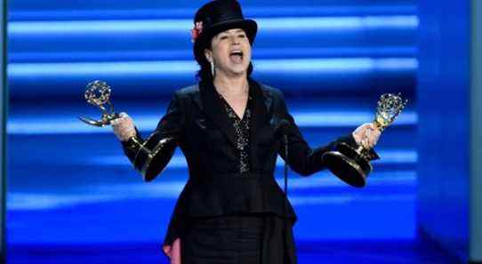 Amy Sherman-Palladino accepts the award for outstanding directing for a comedy series for "The Marvelous Mrs. Maisel" at the 70th Primetime Emmy Awards on Monday, Sept. 17, 2018, at the Microsoft Theater in Los Angeles. (Photo by Chris Pizzello/Invision/AP)