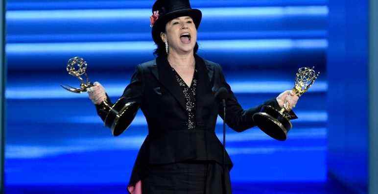 Amy Sherman-Palladino accepts the award for outstanding directing for a comedy series for "The Marvelous Mrs. Maisel" at the 70th Primetime Emmy Awards on Monday, Sept. 17, 2018, at the Microsoft Theater in Los Angeles. (Photo by Chris Pizzello/Invision/AP)