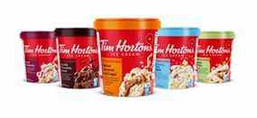 Tim Hortons apporte ses saveurs emblématiques au rayon des crèmes glacées avec le lancement de sa crème glacée Tim Hortons riche et de première qualité, fabriquée au Canada avec des produits laitiers 100 % canadiens.  (Groupe CNW/Tim Hortons)