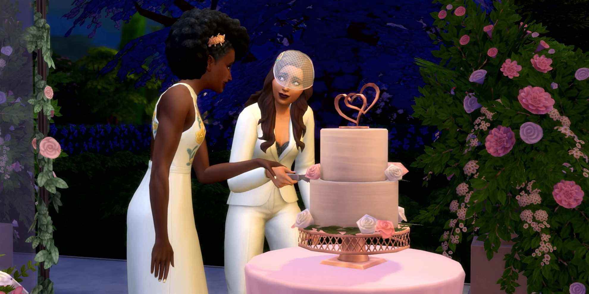 La position LGBT d'EA est plus importante que vous ne voulez jouer aux histoires de mariage des Sims 4
