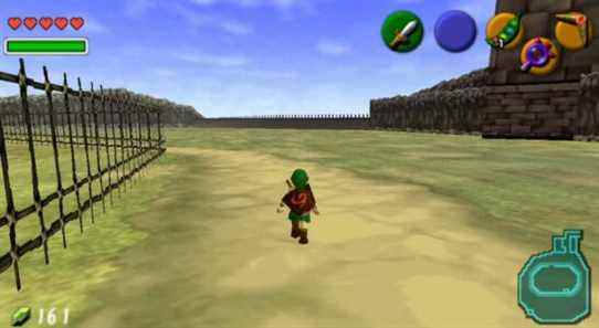 La première séquence de gameplay du port PC d'Ocarina of Time émerge