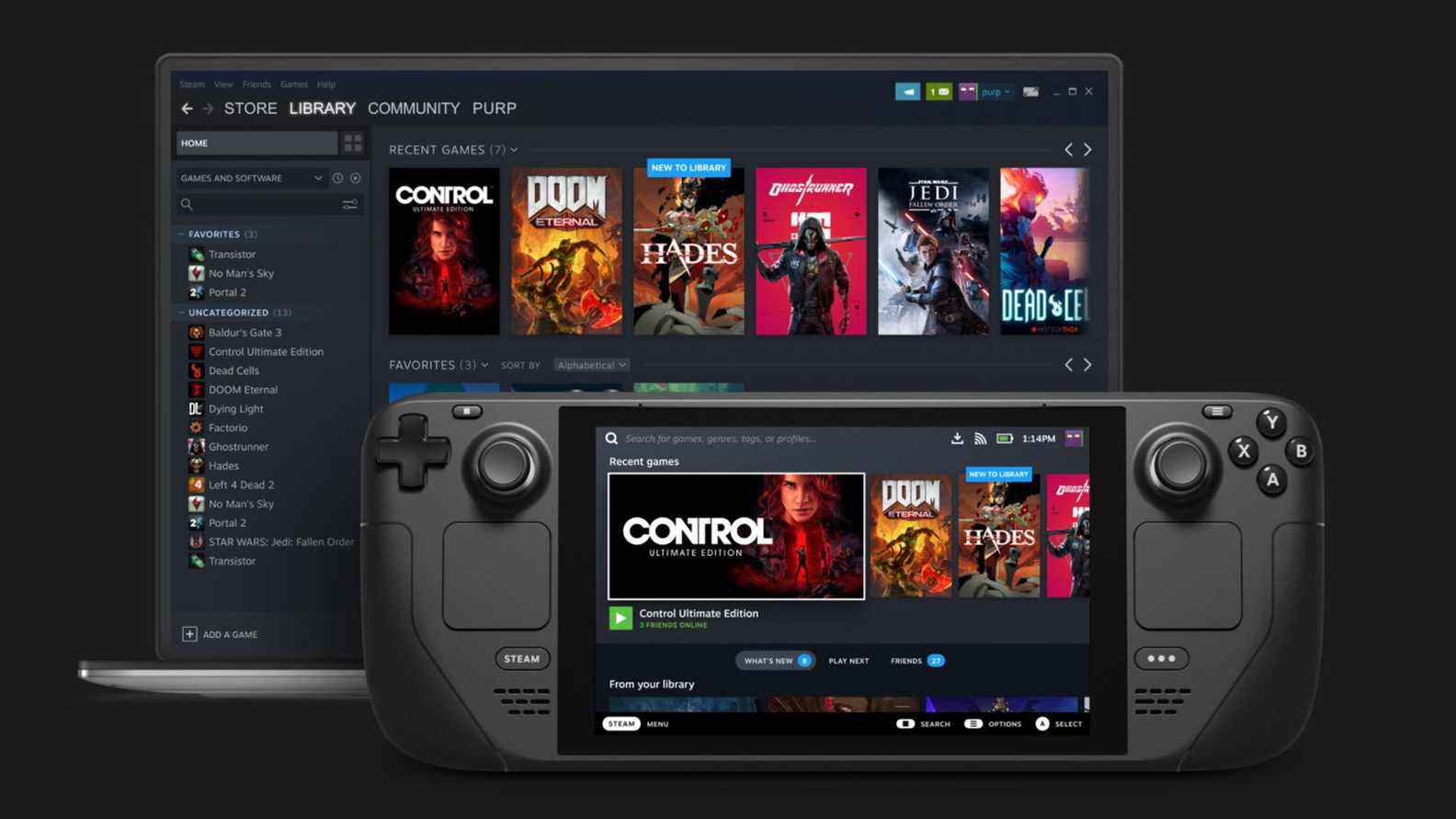 La version bêta du client Steam ajoute des indicateurs de taille d'installation et de synchronisation dans le cloud compatibles avec Steam Deck

