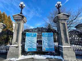 Photo d'archive : Les portes de Rideau Hall ont été fermées pendant la pandémie de COVID-19.