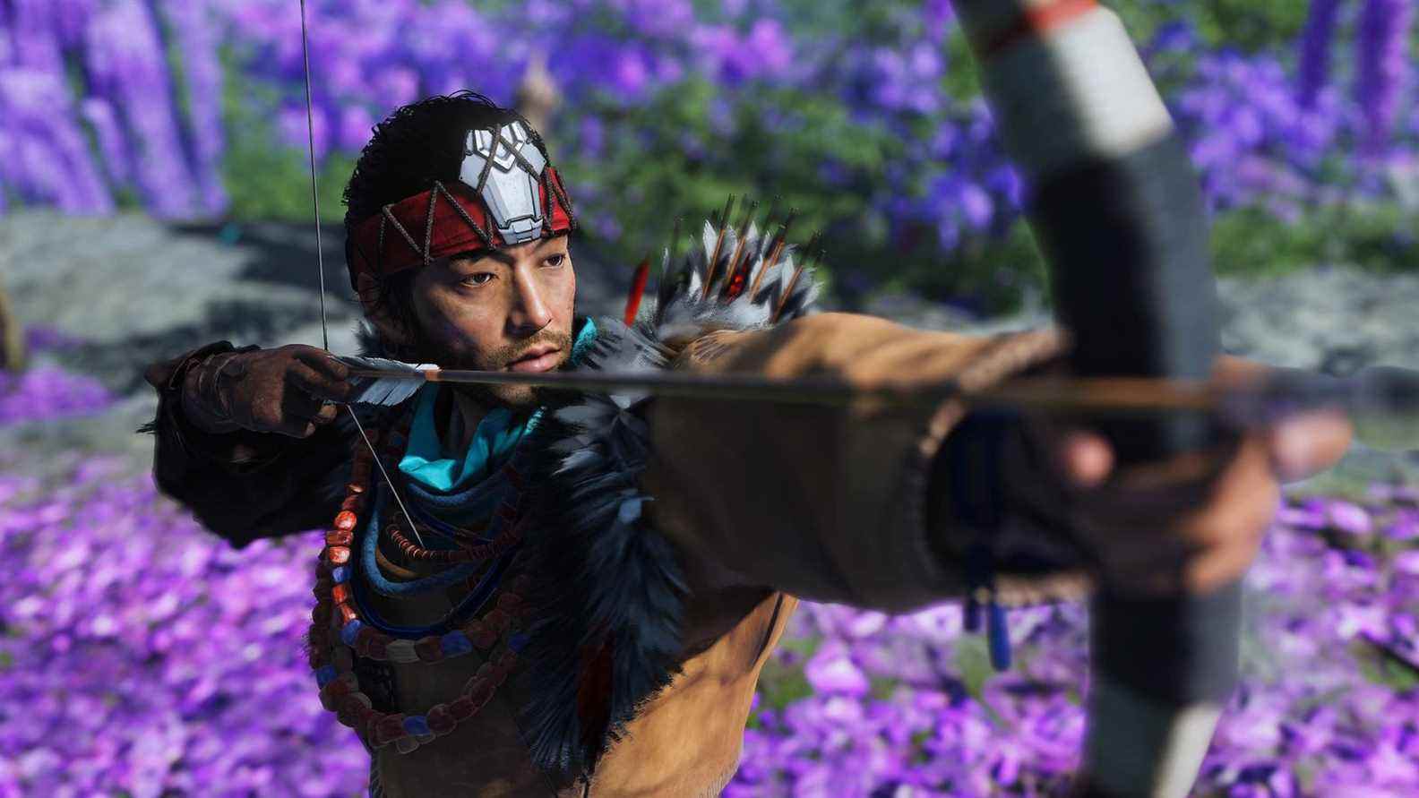 Le dernier patch Ghost of Tsushima Director's Cut est livré avec une armure sur le thème d'Horizon

