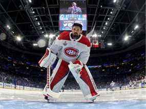 Le gardien des Canadiens Carey Price n'a pas joué depuis la finale de la Coupe Stanley la saison dernière.  Il a subi une intervention chirurgicale pour réparer un ménisque déchiré au genou en juillet dernier.