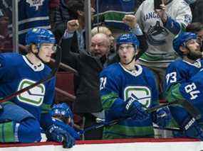 Bruce Boudreau espère que les célébrations de buts deviendront la norme ce mois-ci au Rogers Arena.