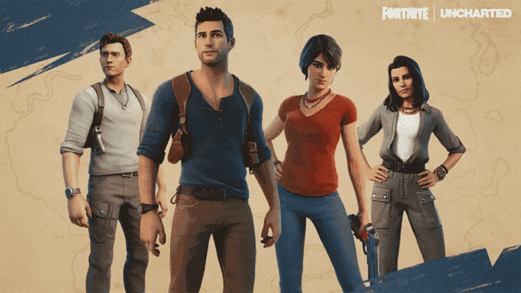 Les versions de films et de jeux vidéo Uncharted de Nathan Drake et Chloe Frazer se dirigent vers Fortnite
