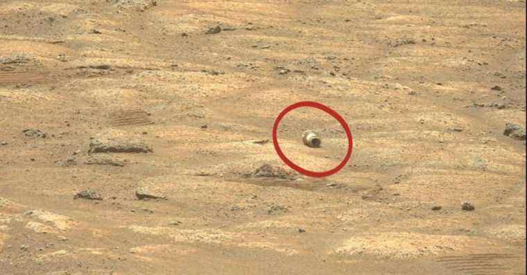 NASA Perseverance Rover prend une photo des déchets qu’il a lâchés sur Mars