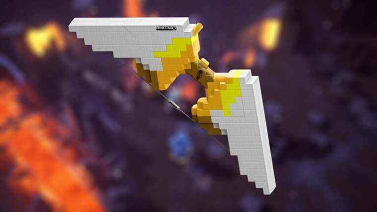 NERF révèle un arc motorisé Minecraft Sabrewing basé sur Minecraft: Dungeons
