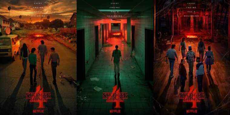 Netflix partage quatre nouvelles affiches taquinant la saison 4 de Stranger Things
