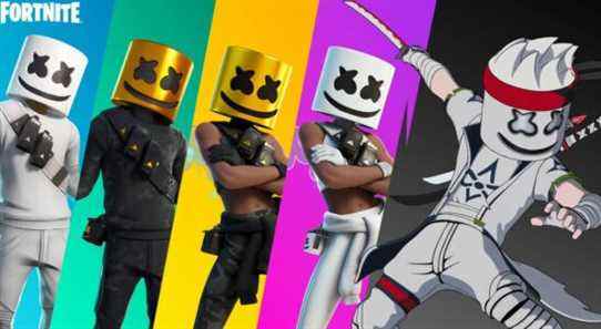 Peaux Fortnite Marshmello (Melloverse aussi)