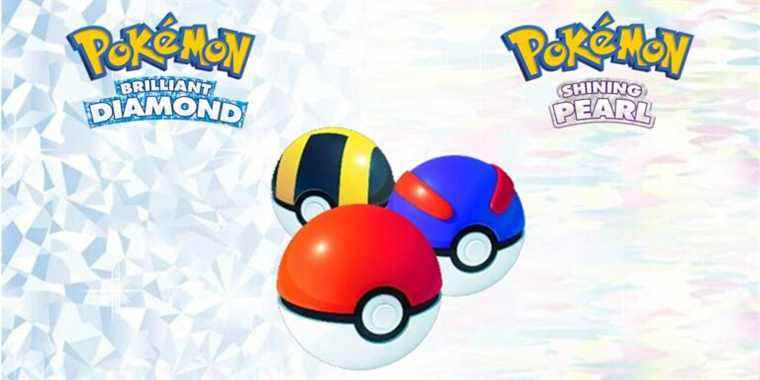 pokemon brilliant diamond shining pearl pokeballs