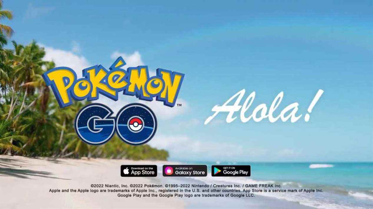 Pokemon Go devient tropical avec la région d'Alola à partir du 1er mars
