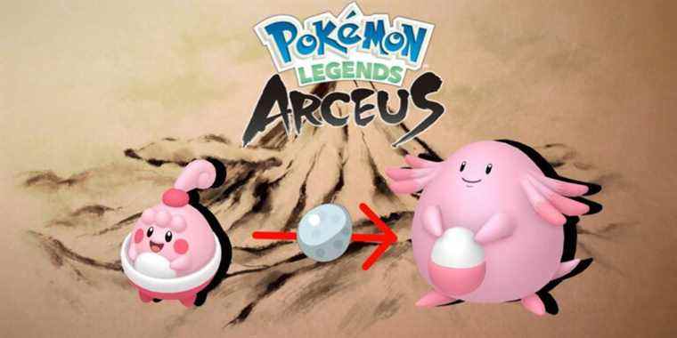 Pokemon Legends: Arceus – Comment faire évoluer Happiny en Chansey
