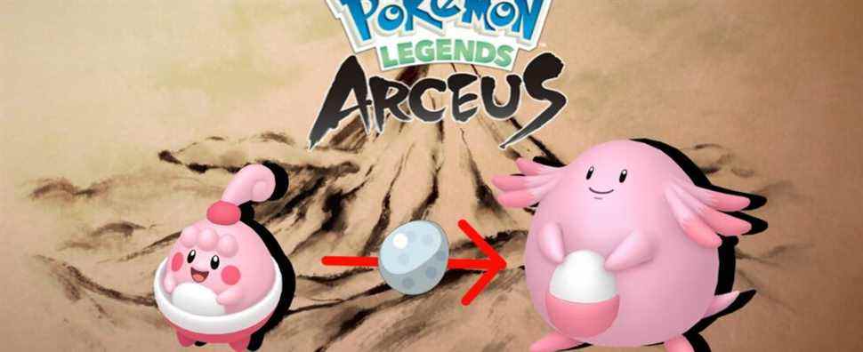 Pokemon Legends: Arceus – Comment faire évoluer Happiny en Chansey