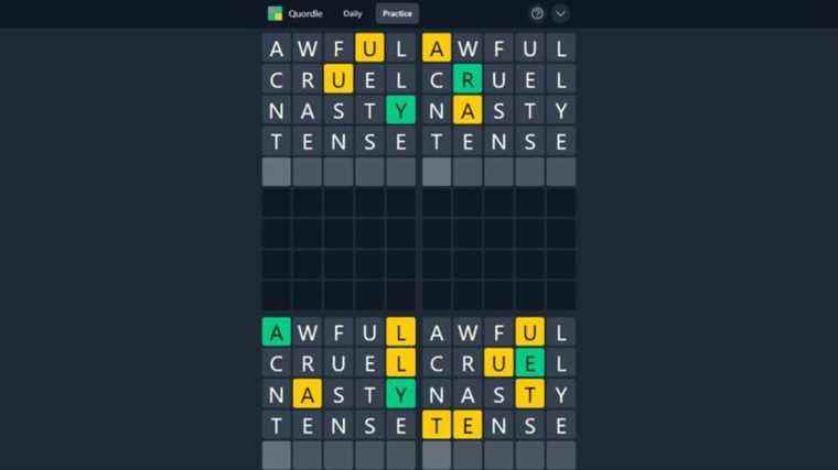 Quordle est la meilleure alternative Wordle à ce jour – et c’est quatre fois plus amusant