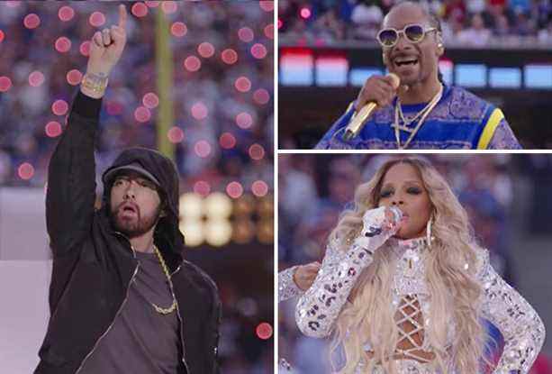 Regardez Eminem et Snoop Dogg au spectacle de la mi-temps du Super Bowl [Video]