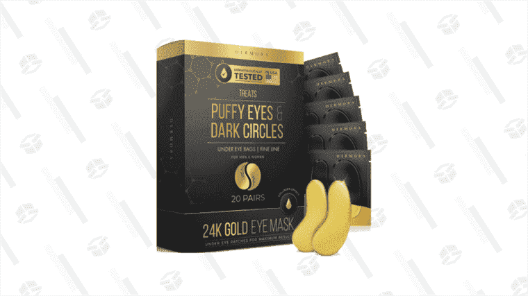 Regardez les Plébéiens avec vos yeux parfaits après avoir utilisé ce masque pour les yeux en or 24 carats pour 20 % de réduction